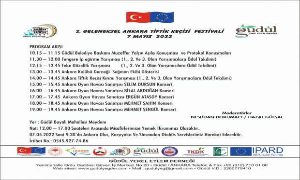 7 Mayıs 2022 Ankara Tiftik Keçisi Kırkım Festivali